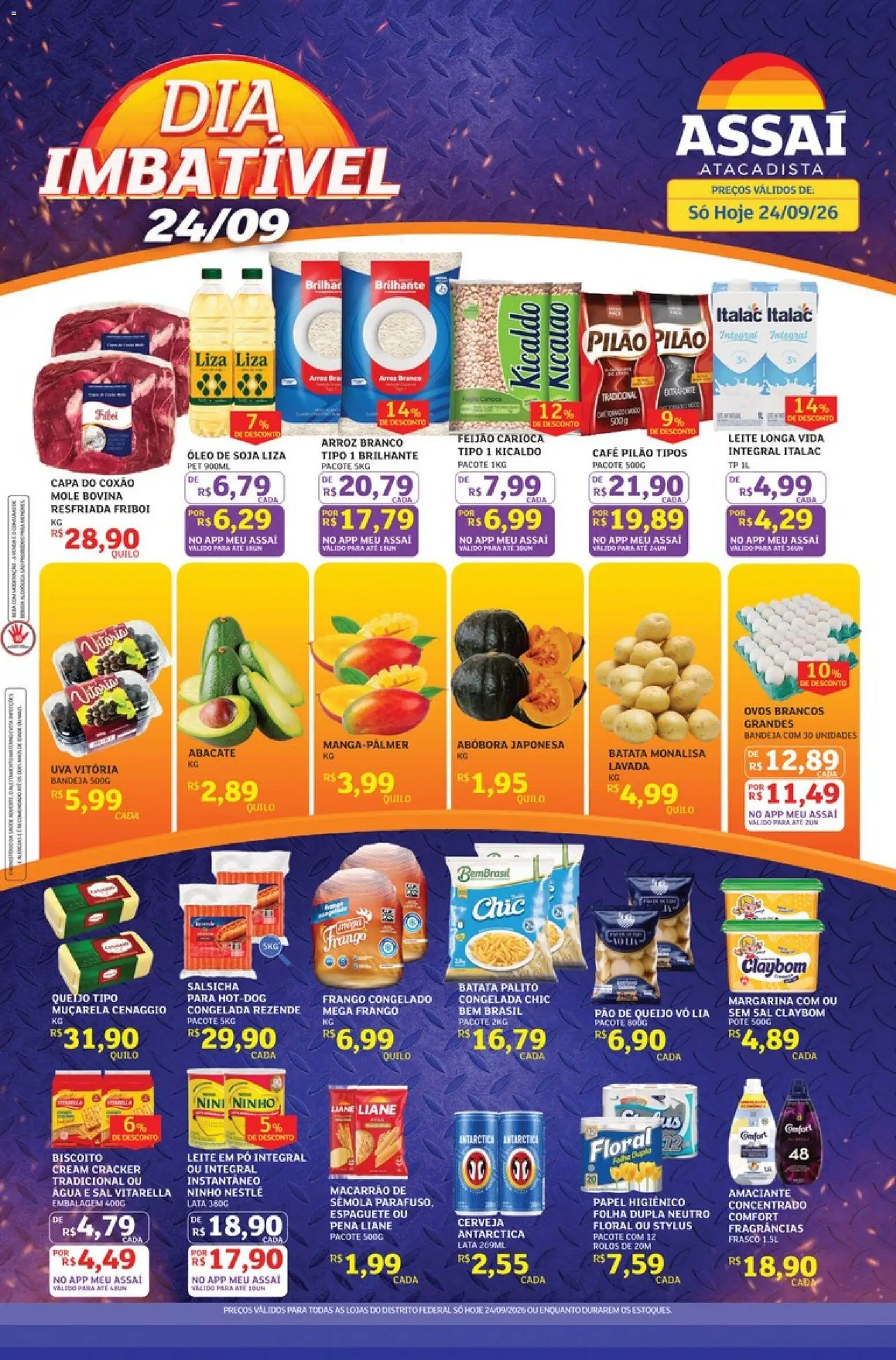 Pré-Visualização do folheto "Assaí Atacadista ofertas - DF" da loja Assaí Atacadista válido a partir de 24/09/2026