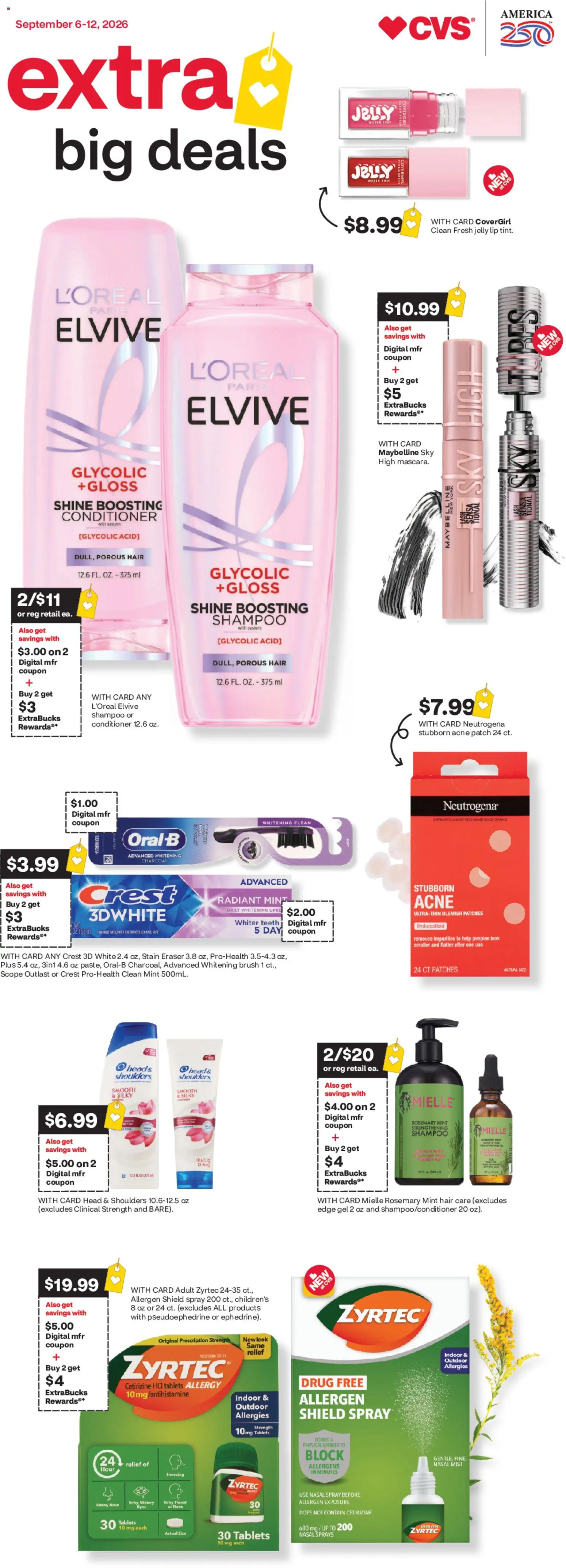 Ad Preview of CVS Pharmacy CVS Pharmacy Weekly Ad from 09/06/2026