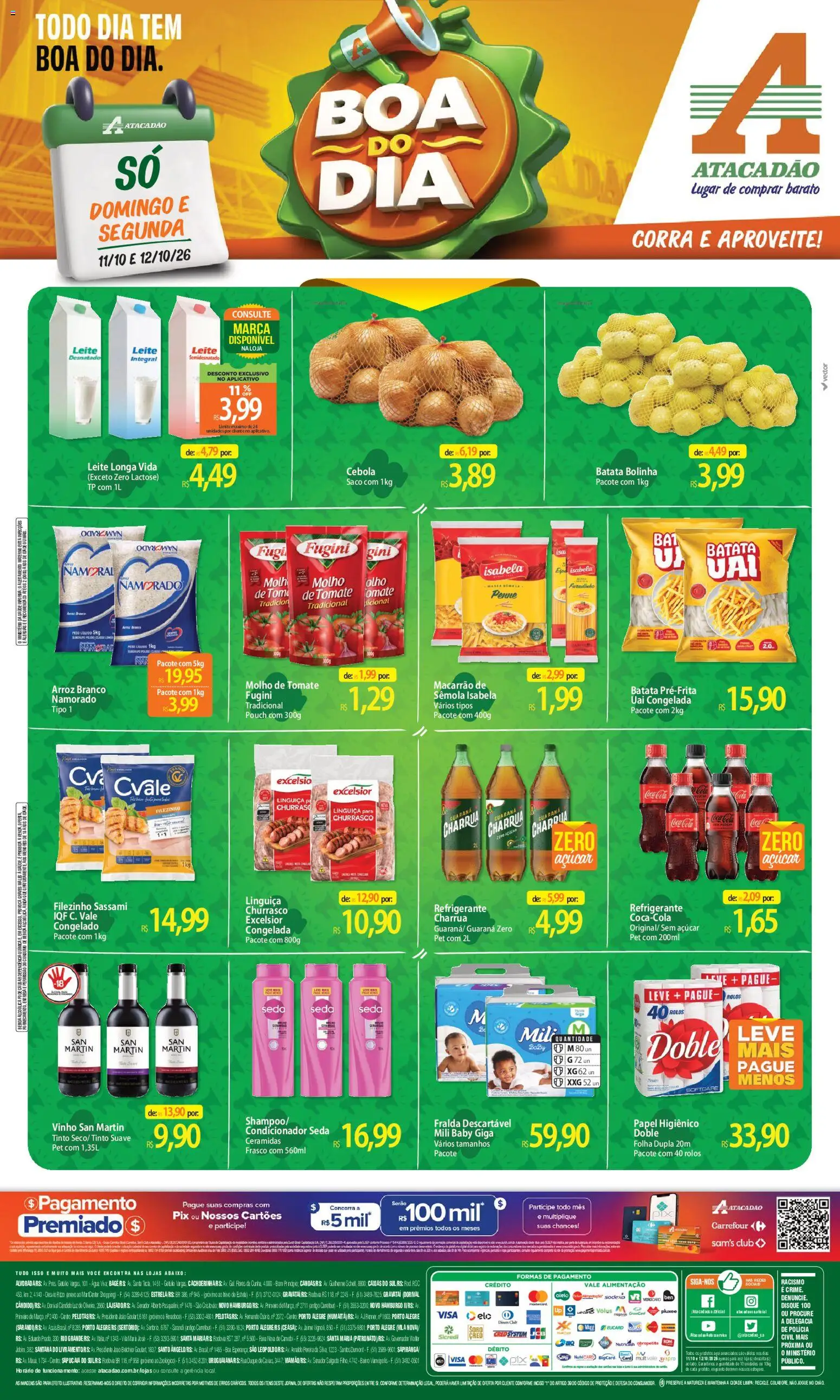 Pré-Visualização do folheto "Atacadão ofertas - RS" da loja Atacadão válido a partir de 11/10/2026
