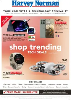 Preview of catalogue Harvey Norman Computers Shop trending Tech Deals from shop Harvey Norman valid 15/10/2026