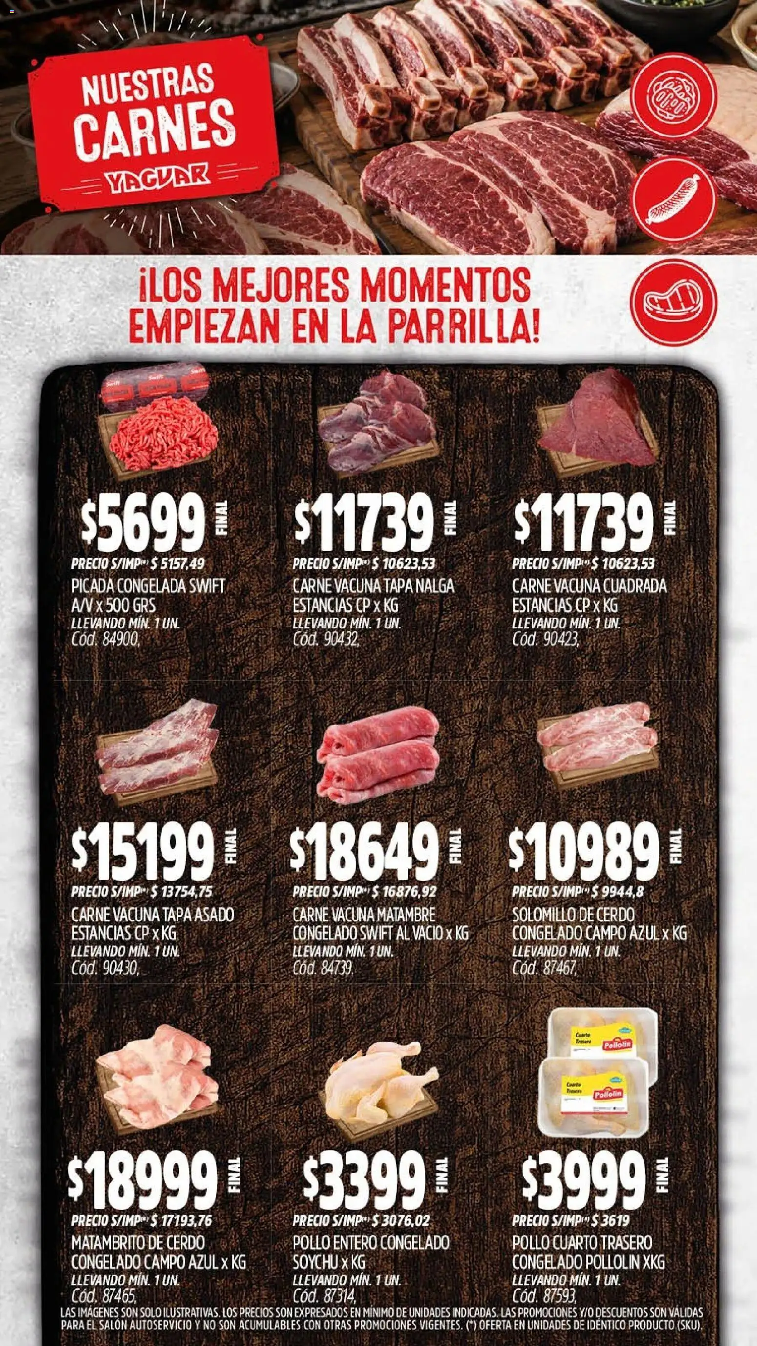 Vista previa del folleto de la tienda Yaguar válido desde el 28/09/2026 - Parrilla, Pollo, Carne, Cerdo, Pollo entero