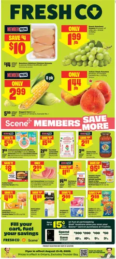 Preview of leaflet FreshCo weekly flyer / circulaire from shop FreshCo is valid from Aug 13, 2026