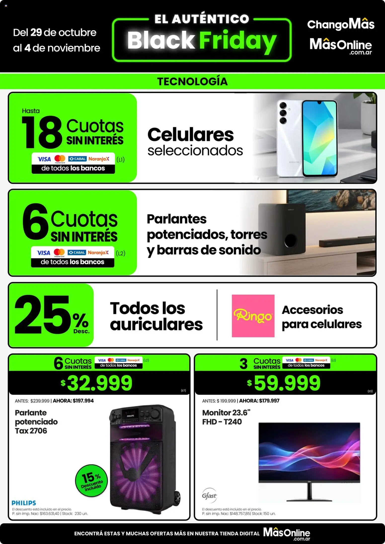 Vista previa del folleto de la tienda Changomas válido desde el 29/10/2026 