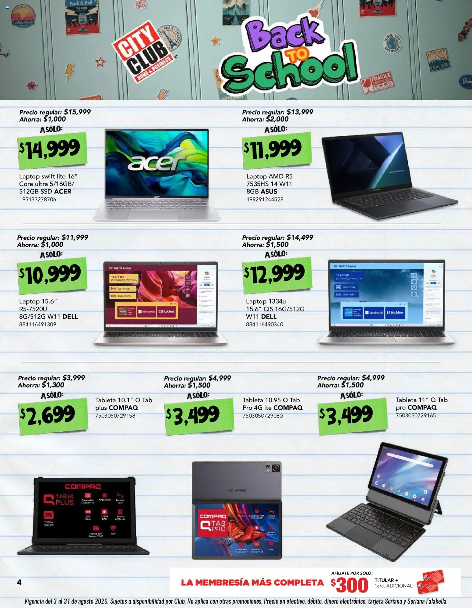 Vista previa las ofertas de la tienda City Club - City Club catálogo desde el 03/08/2026 
