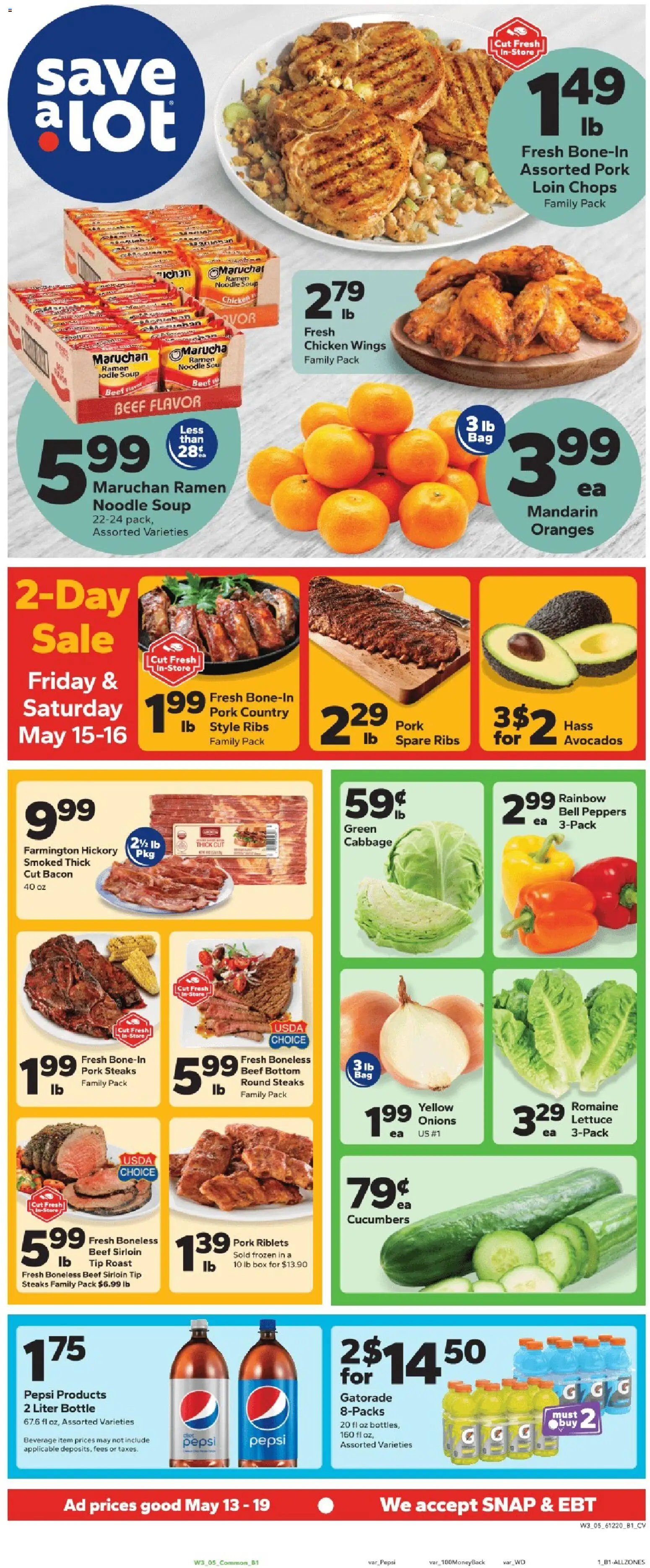 Ad Preview of Save a Lot Save a Lot Weekly Ad from 05/13/2026