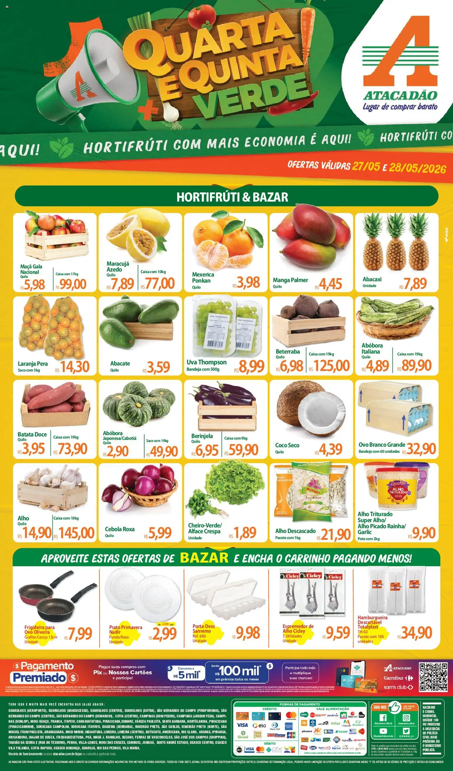 Pré-Visualização do folheto "Atacadão ofertas - SP" da loja Atacadão válido a partir de 27/05/2026