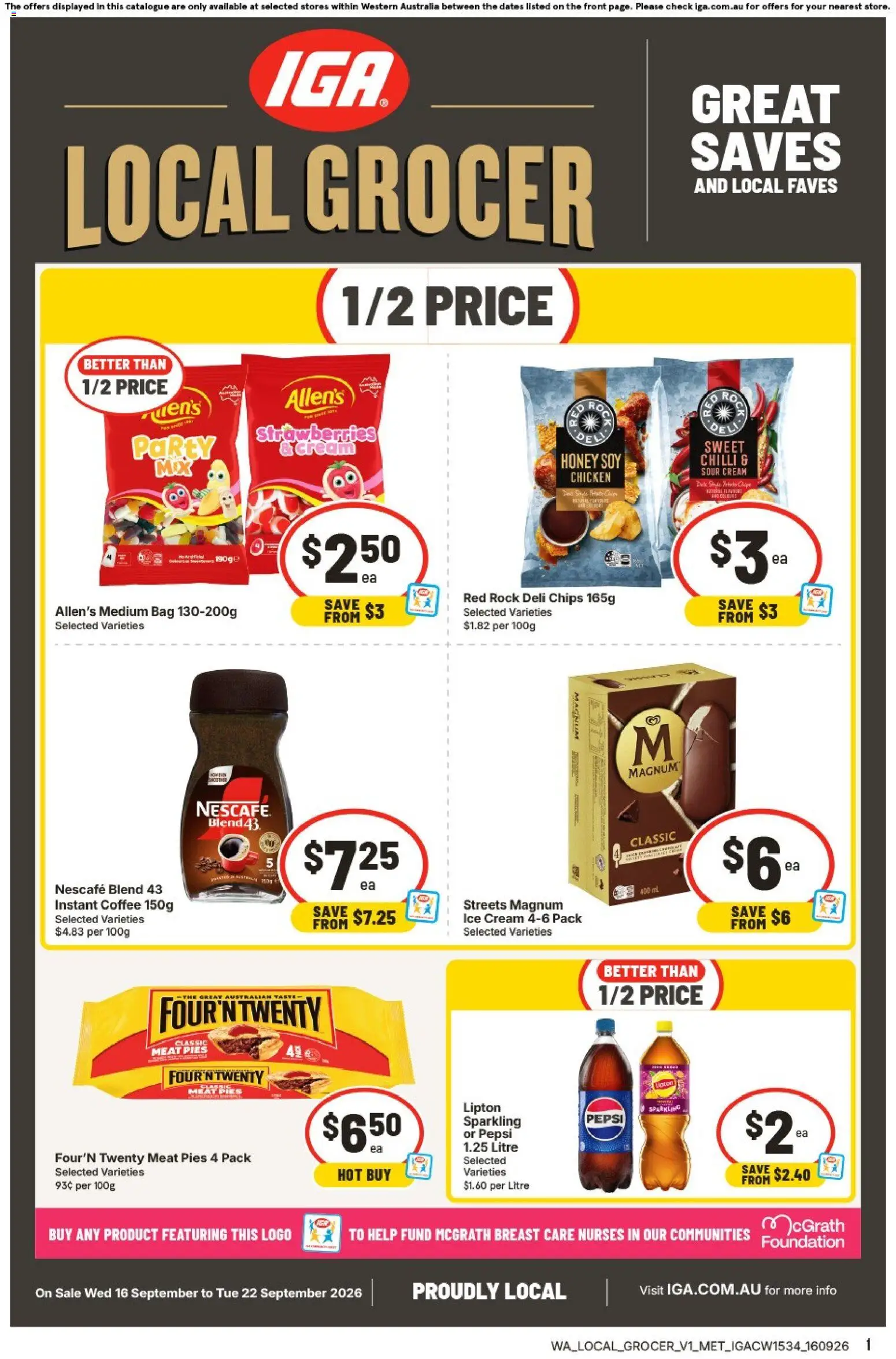 Preview of catalogue IGA catalogue Bullcreek from shop IGA valid 16/09/2026