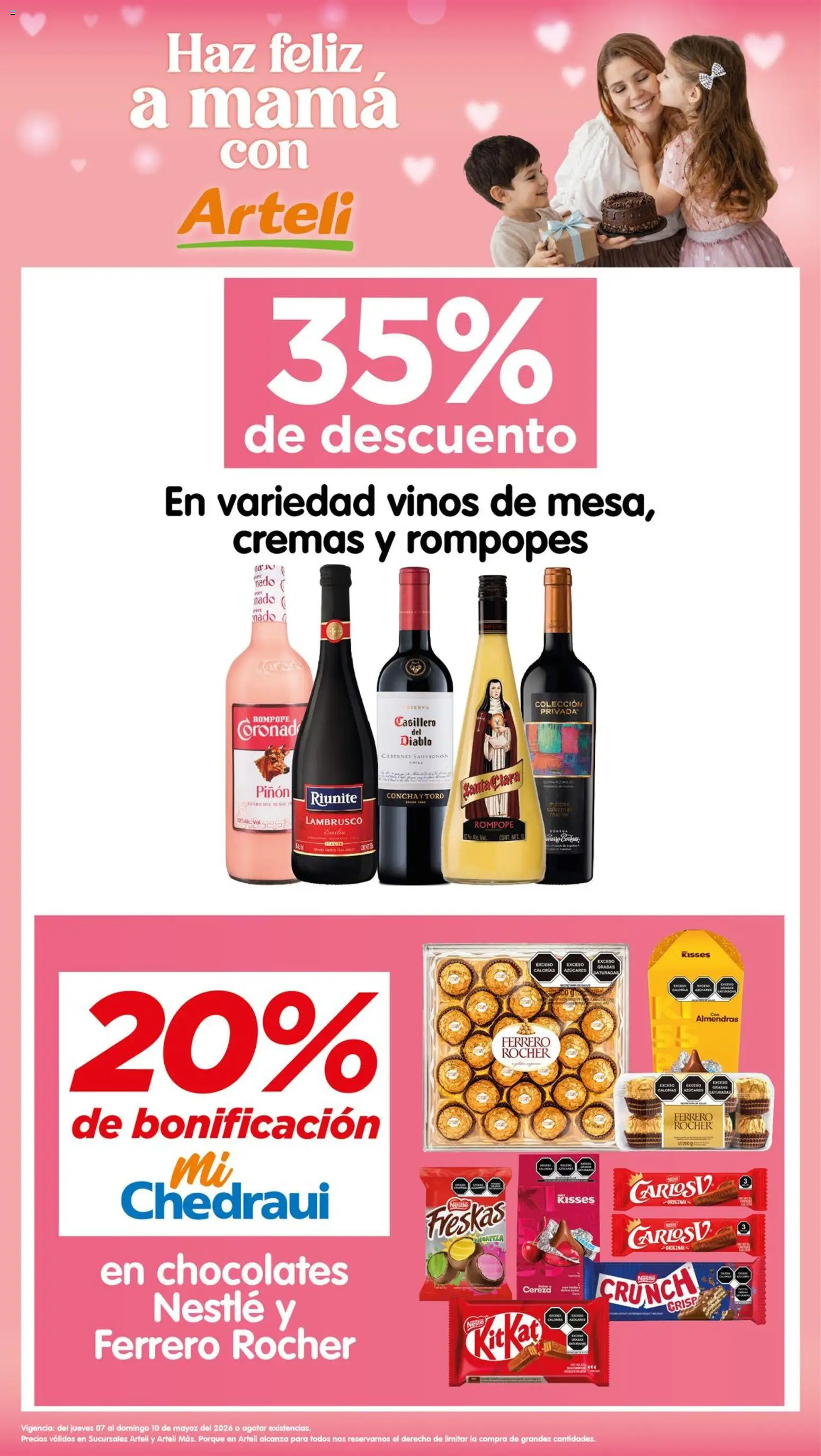 Vista previa las ofertas de la tienda Arteli - Arteli folleto Haz feliz a mamá desde el 07/05/2026 