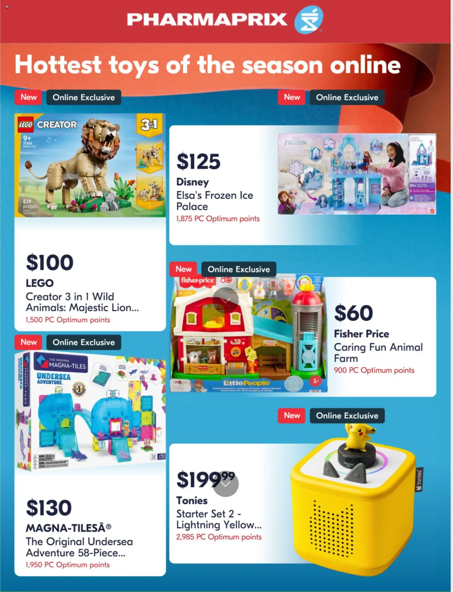Preview of leaflet Pharmaprix flyer - Toy guide from shop Pharmaprix is valid from Oct 02, 2026