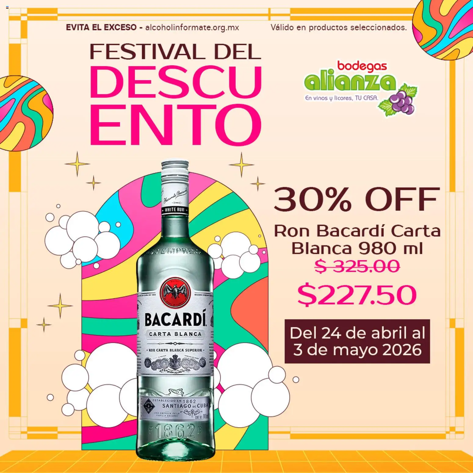 Vista previa las ofertas de la tienda Bodegas Alianza - Bodegas Alianza catálogo Festival del descuento desde el 24/04/2026 