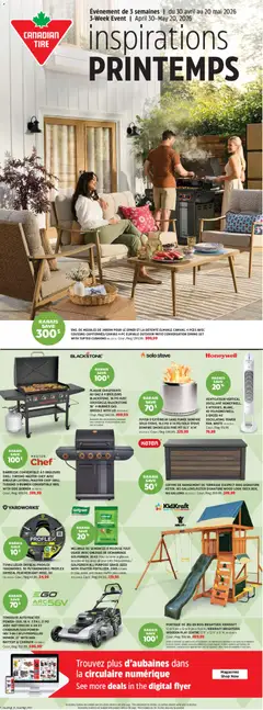 Preview of leaflet Canadian Tire - Inspirations PRINTEMPS from shop Canadian Tire is valid from Apr 30, 2026