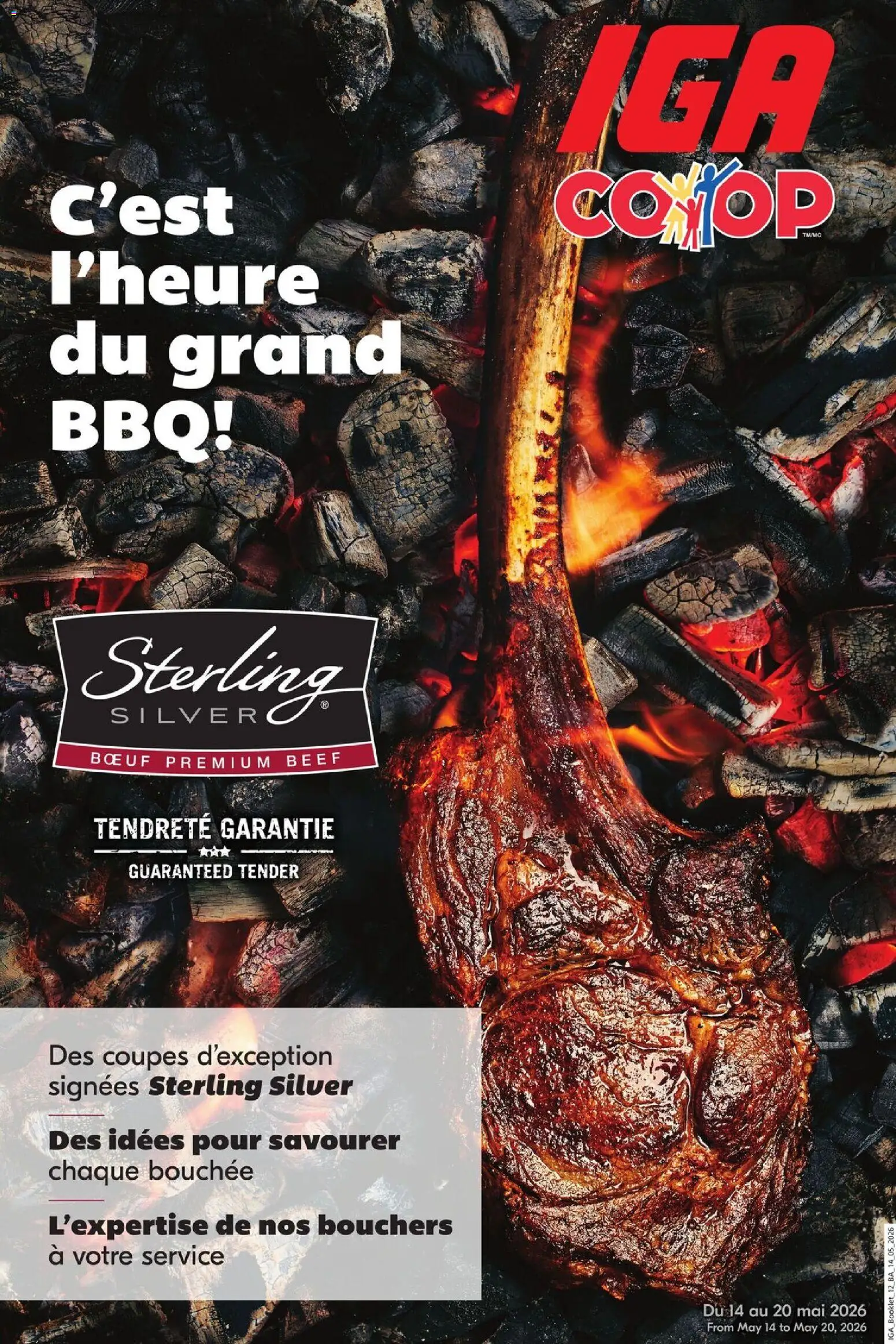 Preview of leaflet IGA circulaire - C'est I'heure du grand BBQ! from shop IGA is valid from May 14, 2026