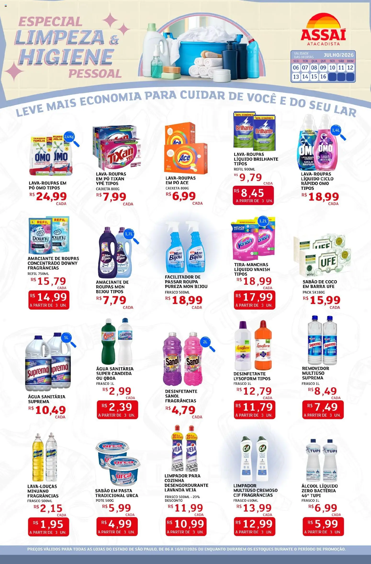 Pré-Visualização do folheto "Assaí Atacadista ofertas - SP" da loja Assaí Atacadista válido a partir de 06/07/2026