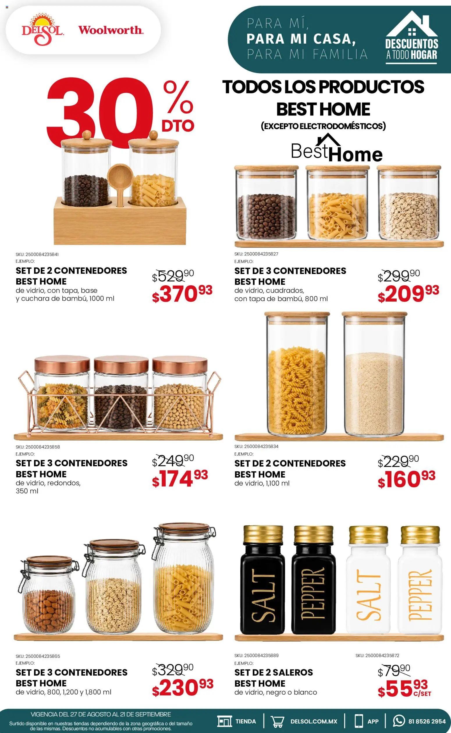 Vista previa las ofertas de la tienda Del Sol y Woolworth - Del Sol y Woolworth catálogo desde el 27/08/2026 