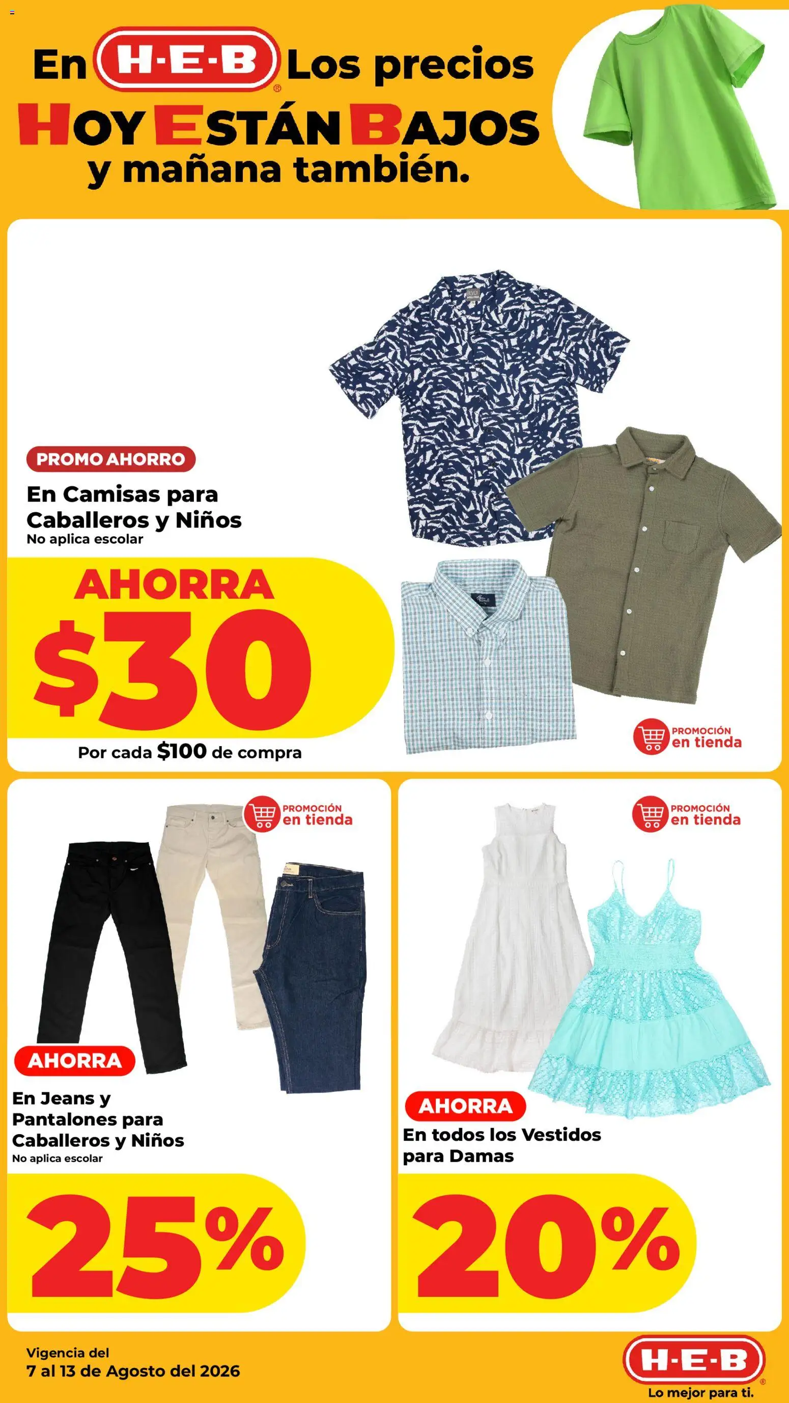 Vista previa las ofertas de la tienda H-E-B - H-E-B folleto desde el 07/08/2026 