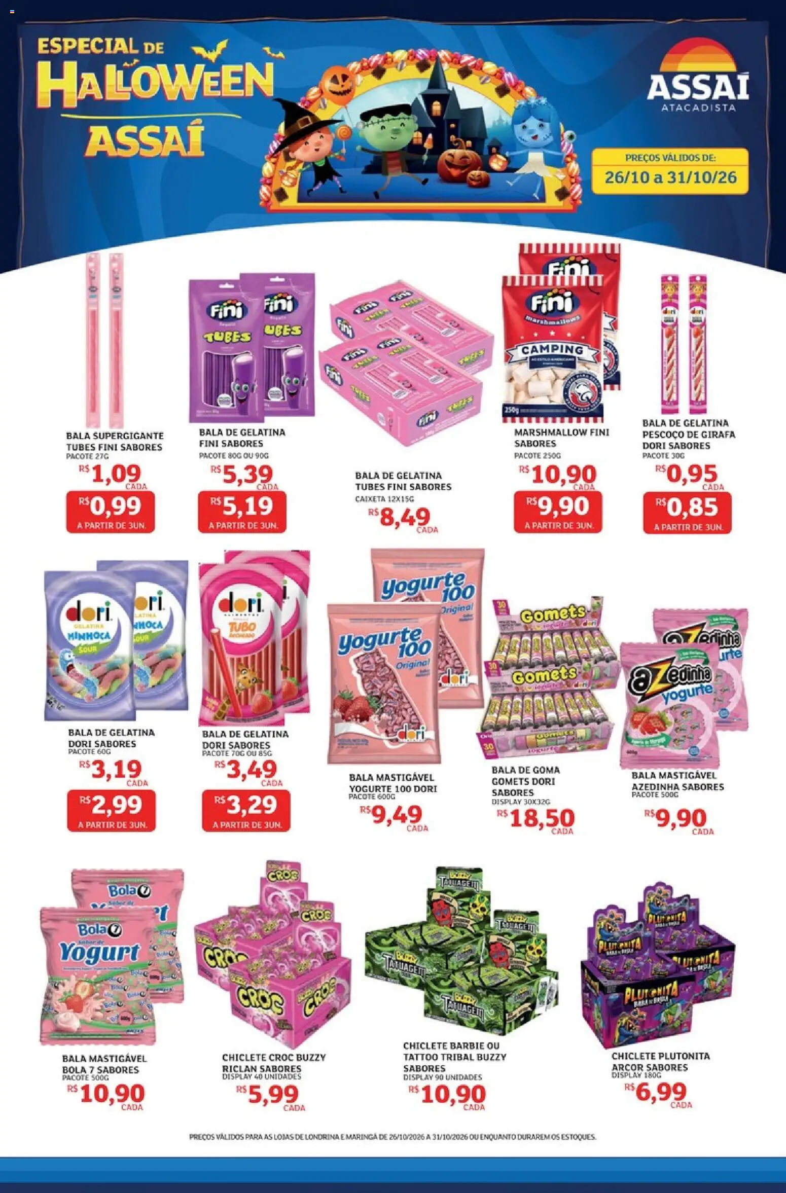 Pré-Visualização do folheto "Assaí Atacadista ofertas - PR" da loja Assaí Atacadista válido a partir de 26/10/2026