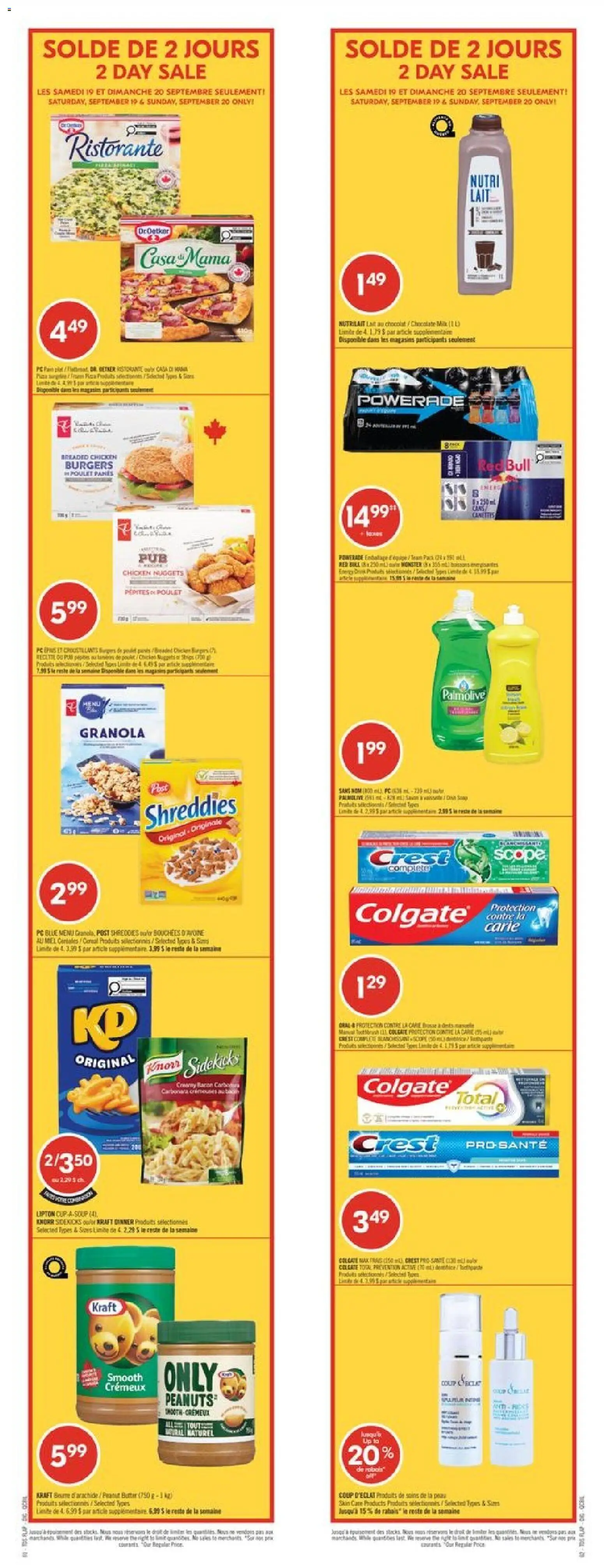 Preview of leaflet Pharmaprix weekly flyer / circulaire from shop Pharmaprix is valid from Sep 19, 2026