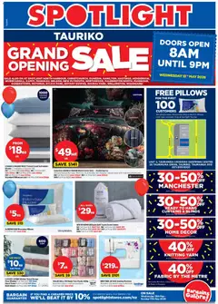 Preview of catalogue Spotlight Tauriko Grand Opening Sale from shop Spotlight valid 13 May 2026
