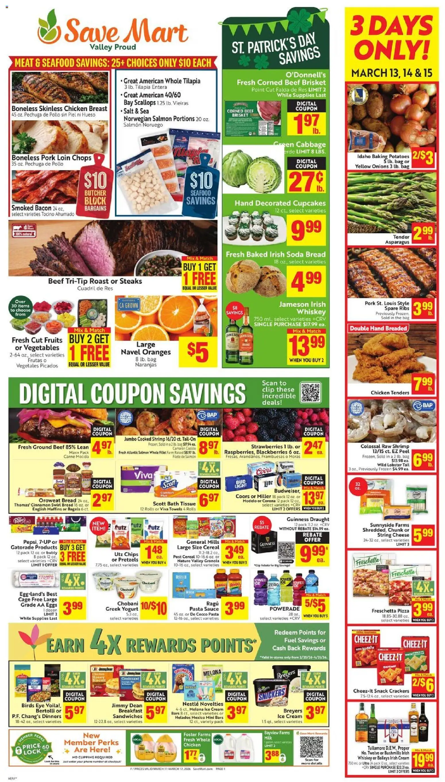 Ad Preview of Save Mart Save Mart Weekly - CA from 03/11/2026