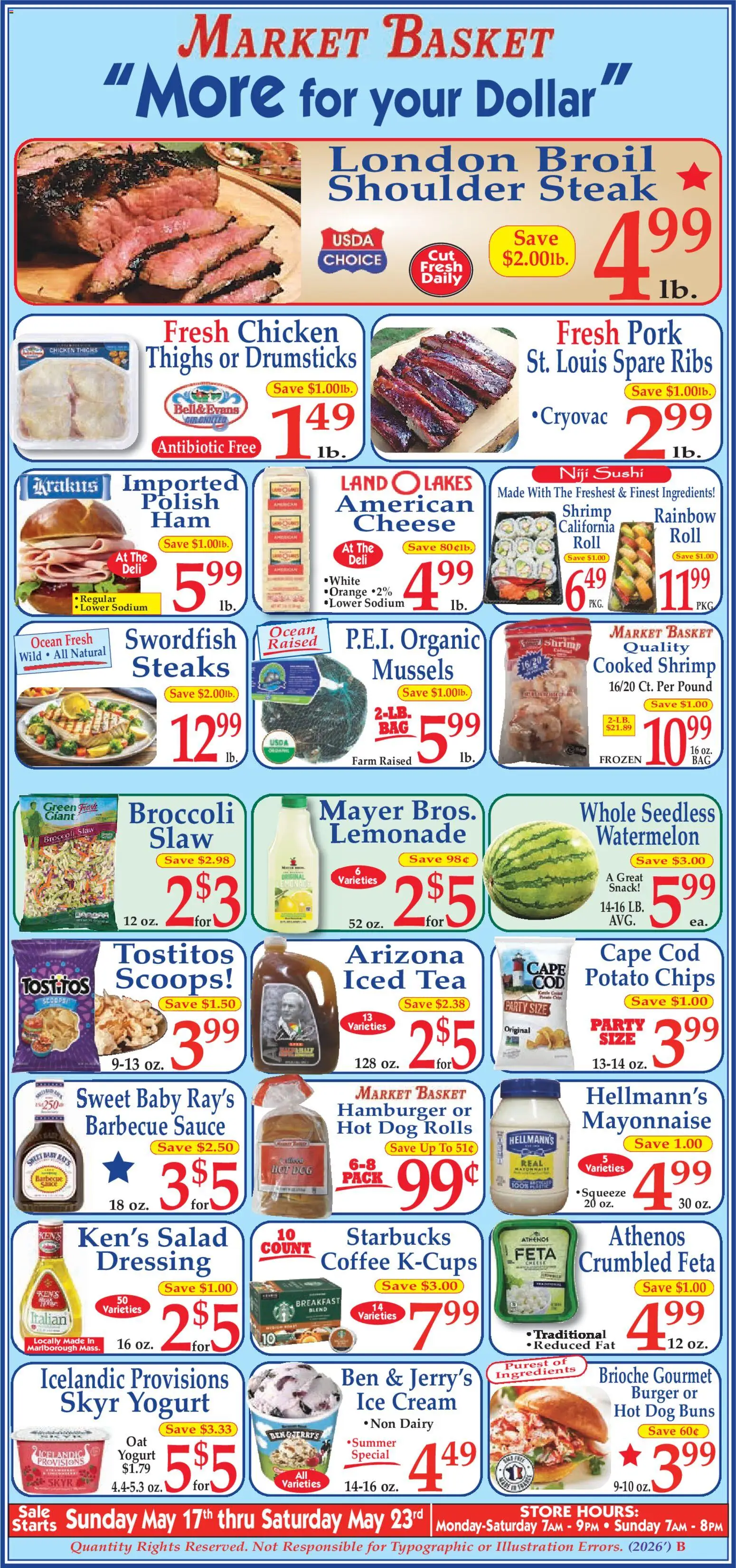 Ad Preview of Market Basket Market Basket Ad from 05/17/2026