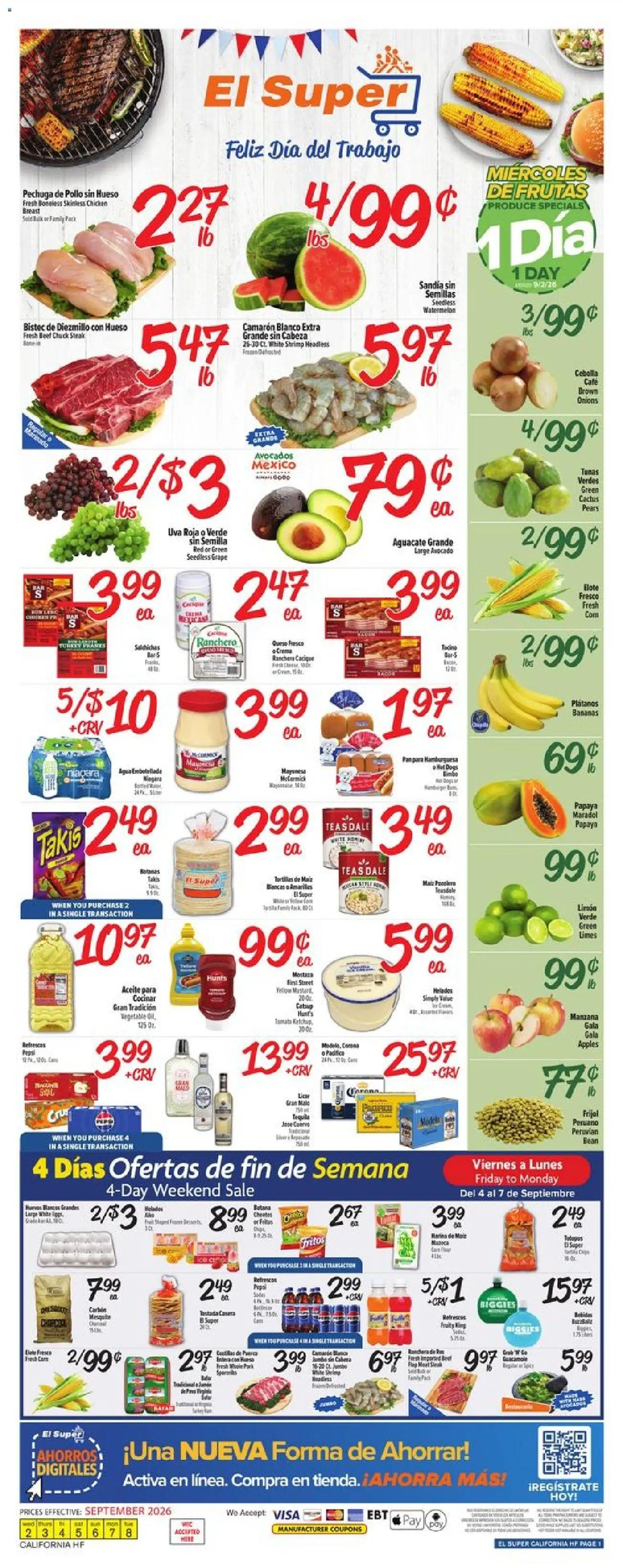 Ad Preview of El Super El Super Weekly Ad from 09/02/2026
