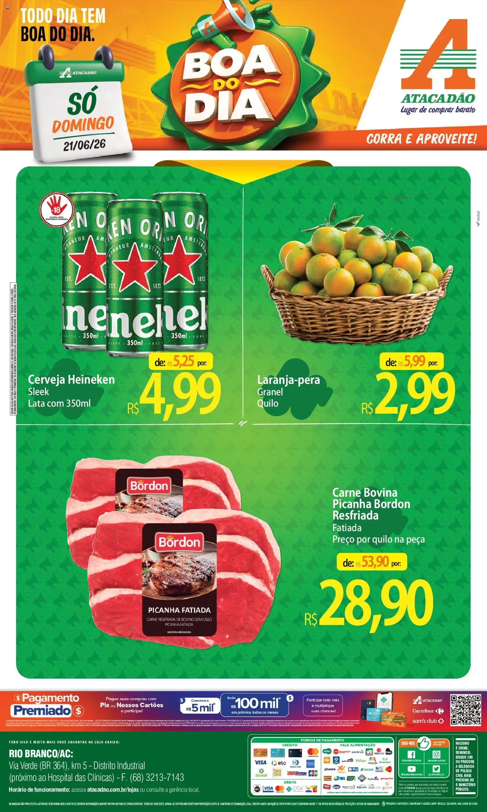 Pré-Visualização do folheto "Atacadão ofertas - AC" da loja Atacadão válido a partir de 21/06/2026