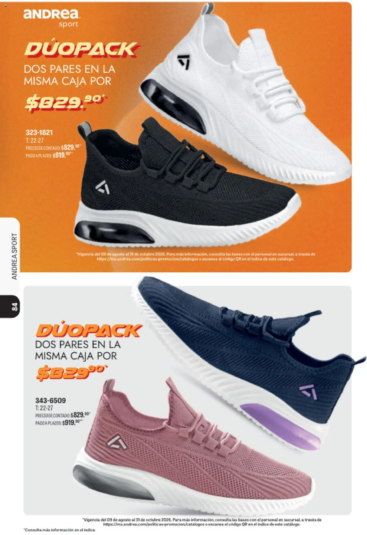 Vista previa las ofertas de la tienda Andrea - Andrea catálogo Sport desde el 23/08/2026 