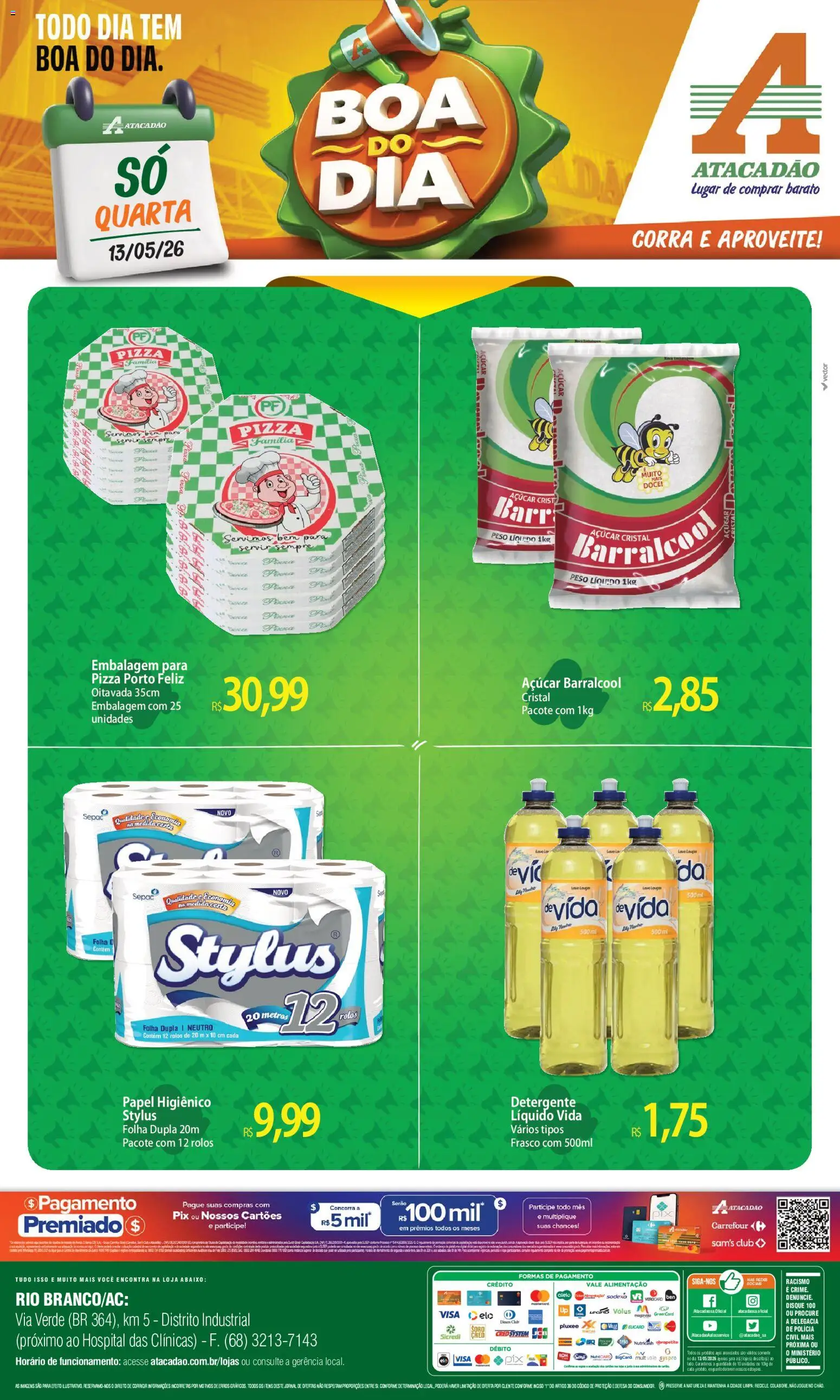 Pré-Visualização do folheto "Atacadão ofertas - AC" da loja Atacadão válido a partir de 13/05/2026