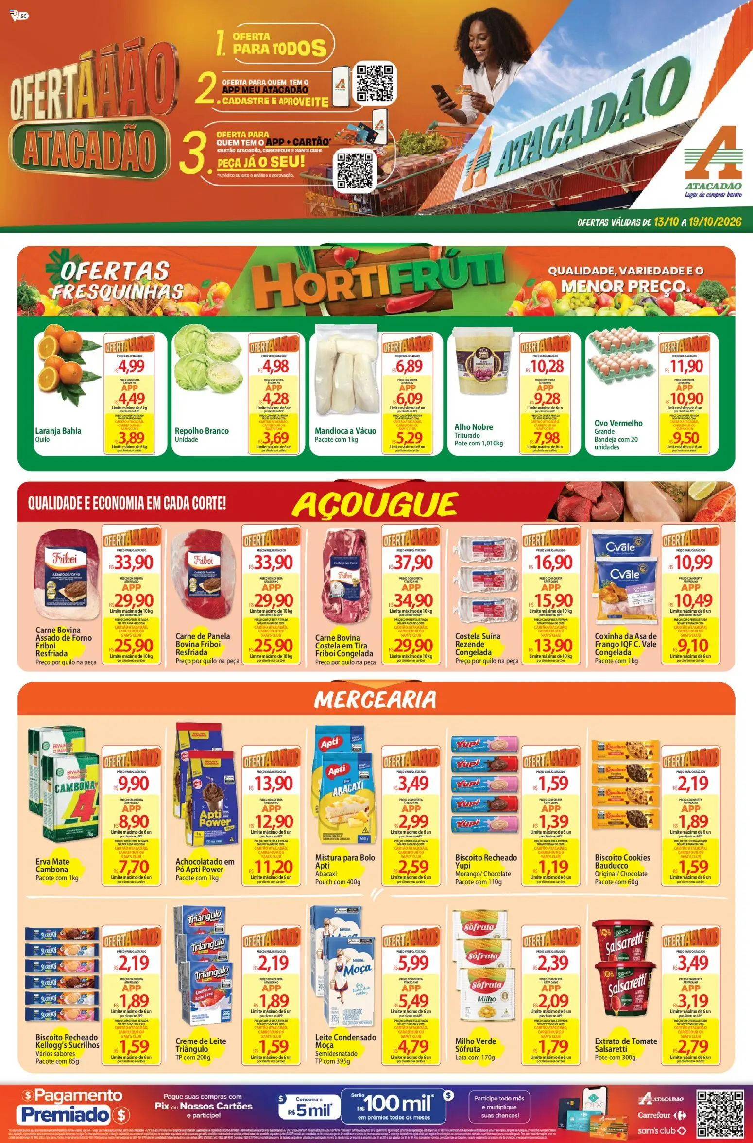 Pré-Visualização do folheto "Atacadão ofertas - SC" da loja Atacadão válido a partir de 13/10/2026