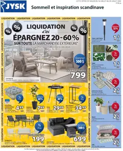 Un aperçu du dépliant JYSK circulaire du magasin JYSK est valide à partir 16 juill. 2026