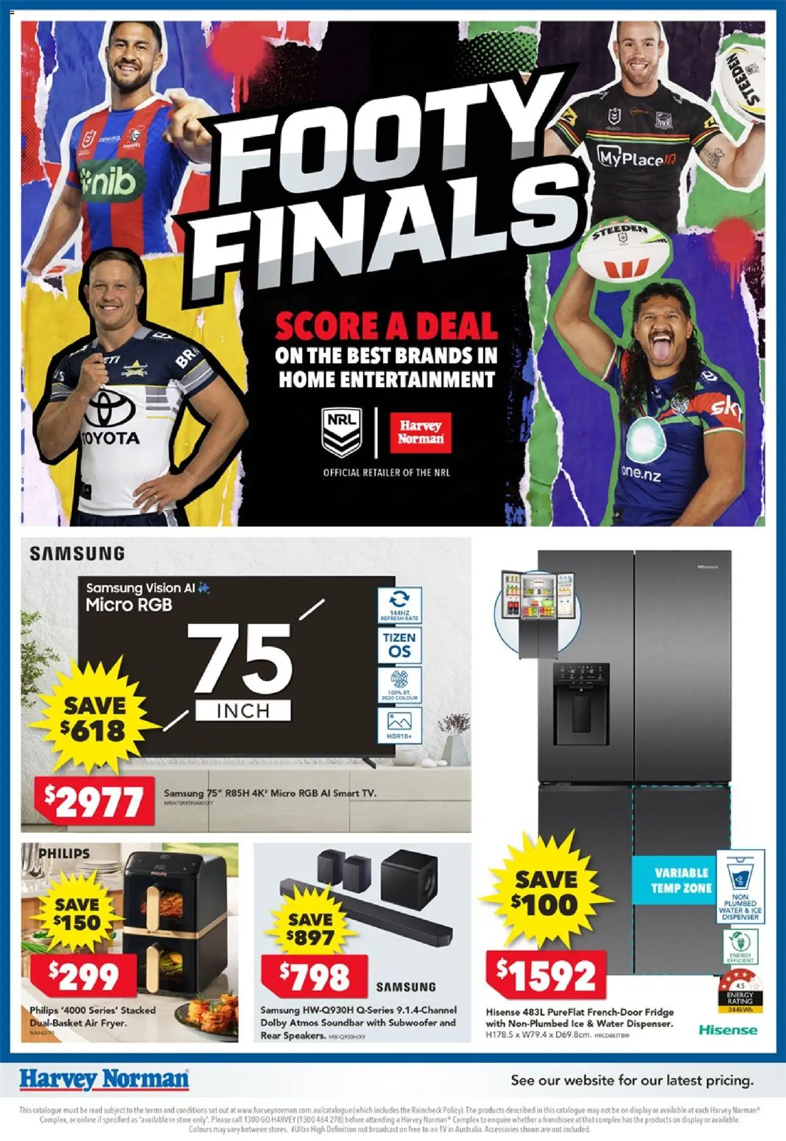 Preview of catalogue Harvey Norman Footy Finals from shop Harvey Norman valid 24/09/2026