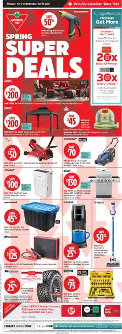 Preview of leaflet Canadian Tire flyer - Spring Super Deals from shop Canadian Tire is valid from May 07, 2026