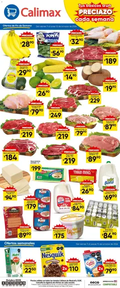 Vista previa las ofertas de la tienda Calimax - Calimax folleto Mexicali y SLRC desde el 09/10/2026 