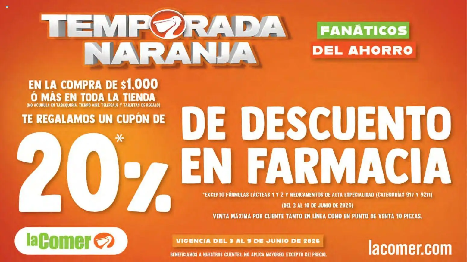 Vista previa las ofertas de la tienda La Comer - La Comer folleto desde el 03/06/2026 