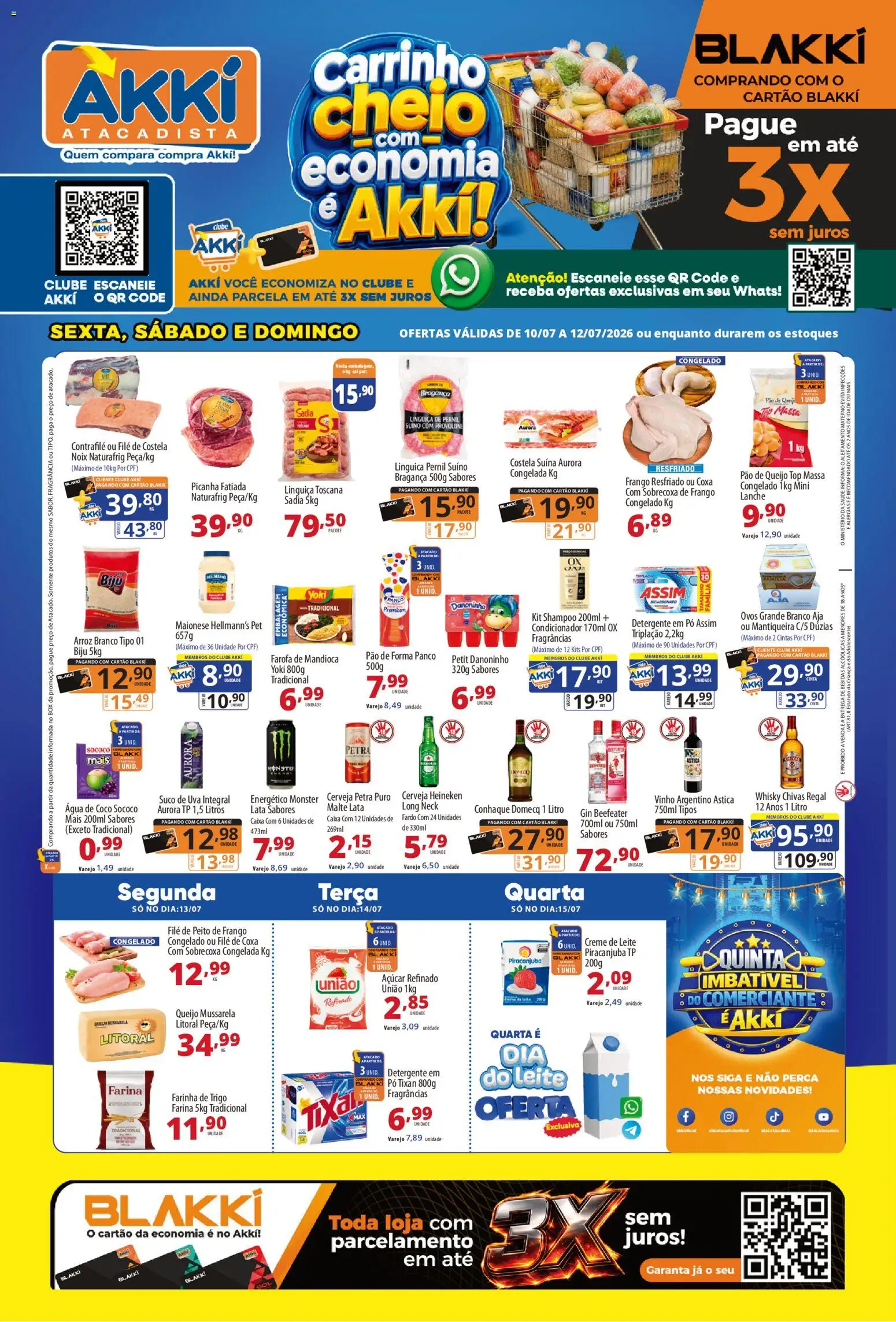 Pré-Visualização do folheto "Akki Atacadista - Ofertas da semana" da loja Akki Atacadista válido a partir de 10/07/2026