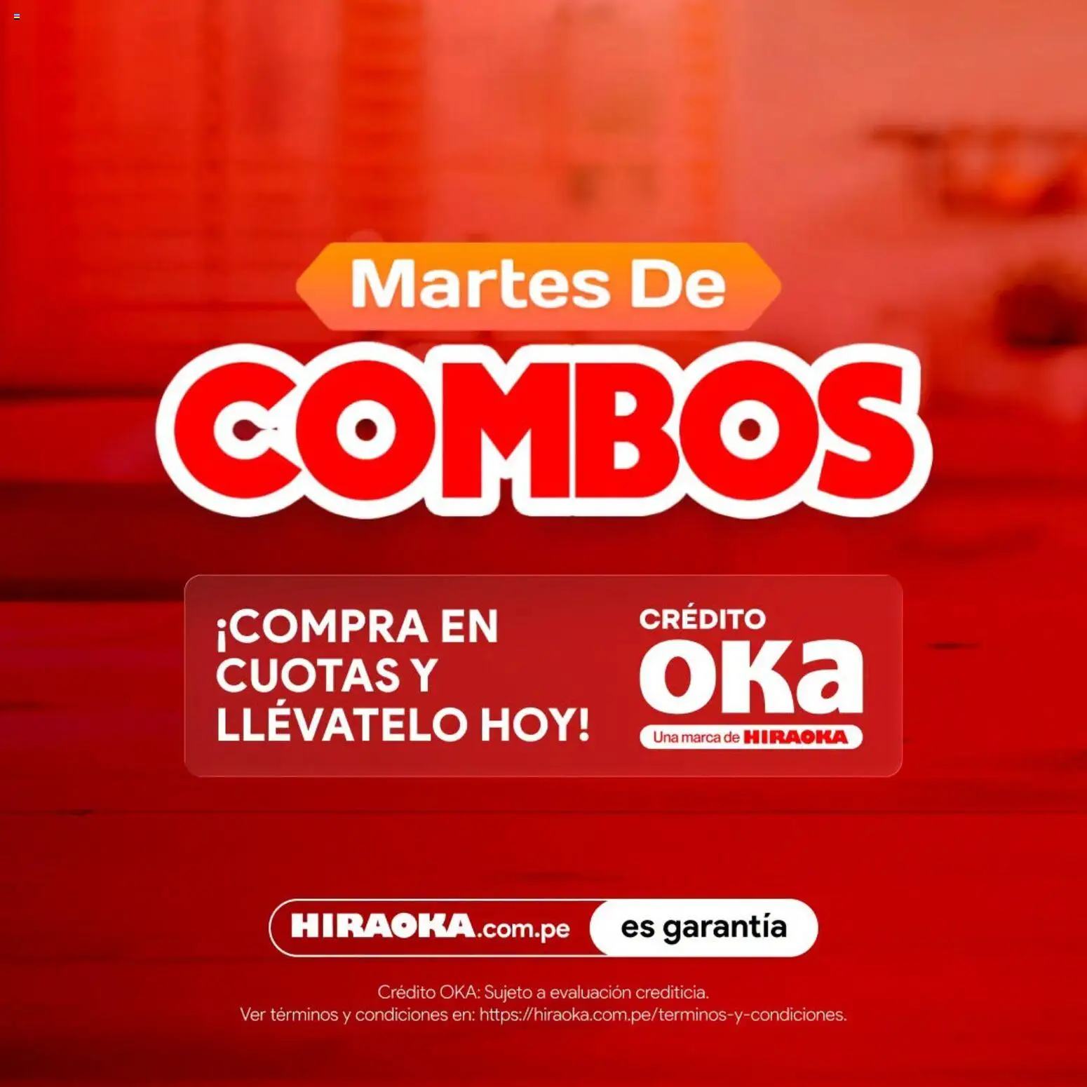 Vista previa de Catálogo Hiraoka - Martes De Combos de la tienda Hiraoka válido desde 28/10/2026