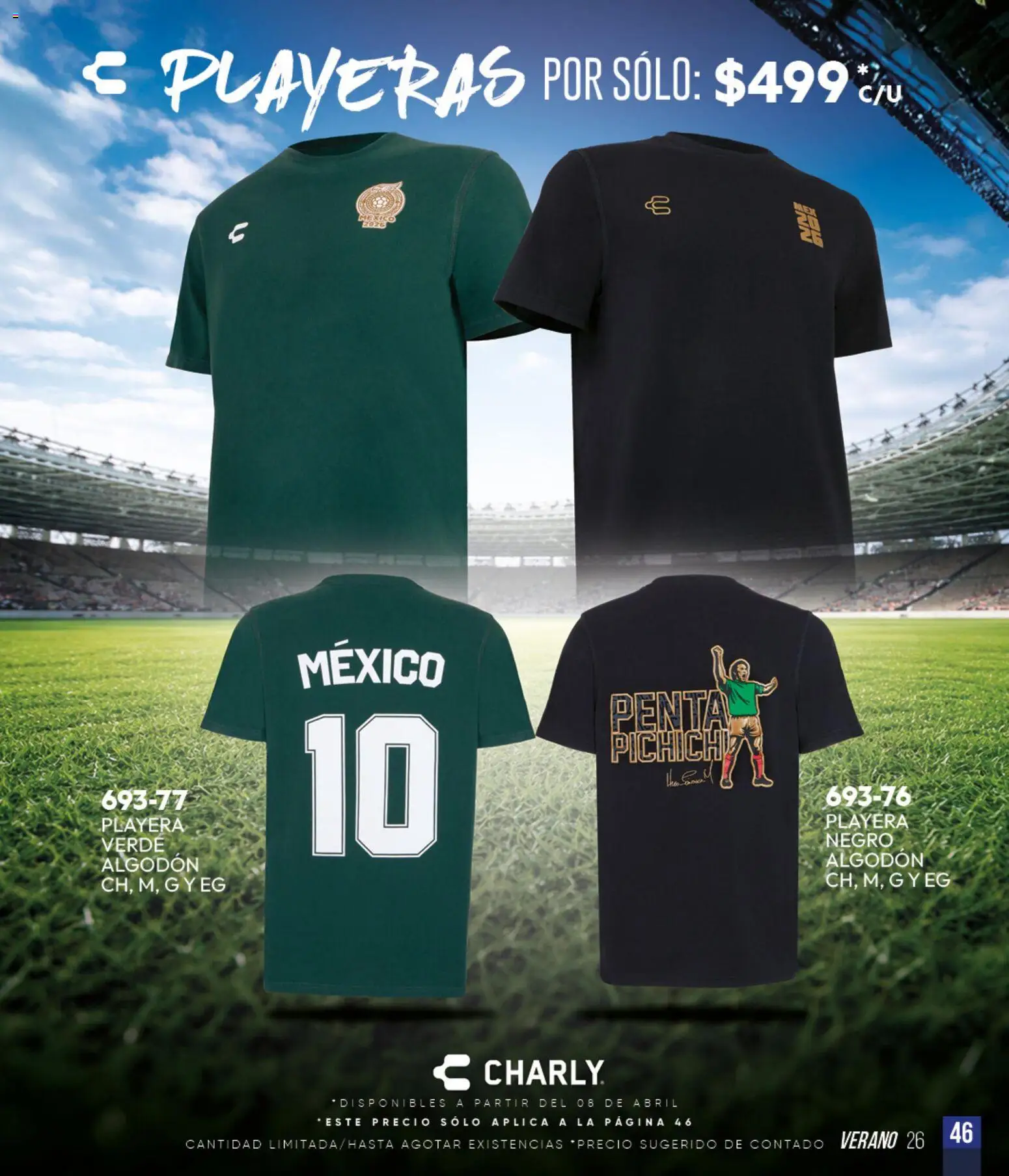 Vista previa las ofertas de la tienda Cklass - Cklass catálogo Sportbrands Verano Caballero desde el 05/03/2026 - Playera, Algodón