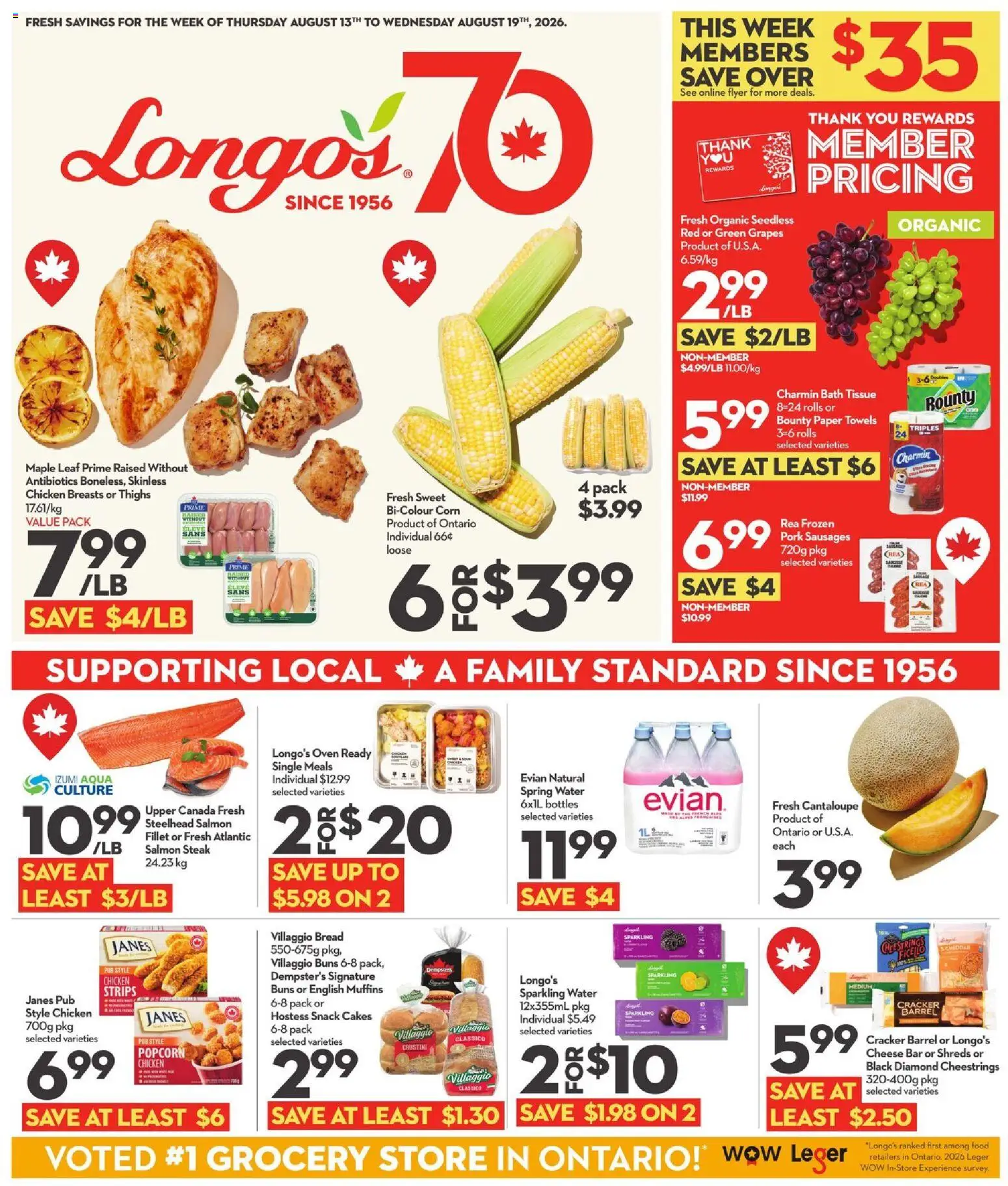 Preview of leaflet Longo's weekly flyer / circulaire from shop Longo's is valid from Aug 13, 2026
