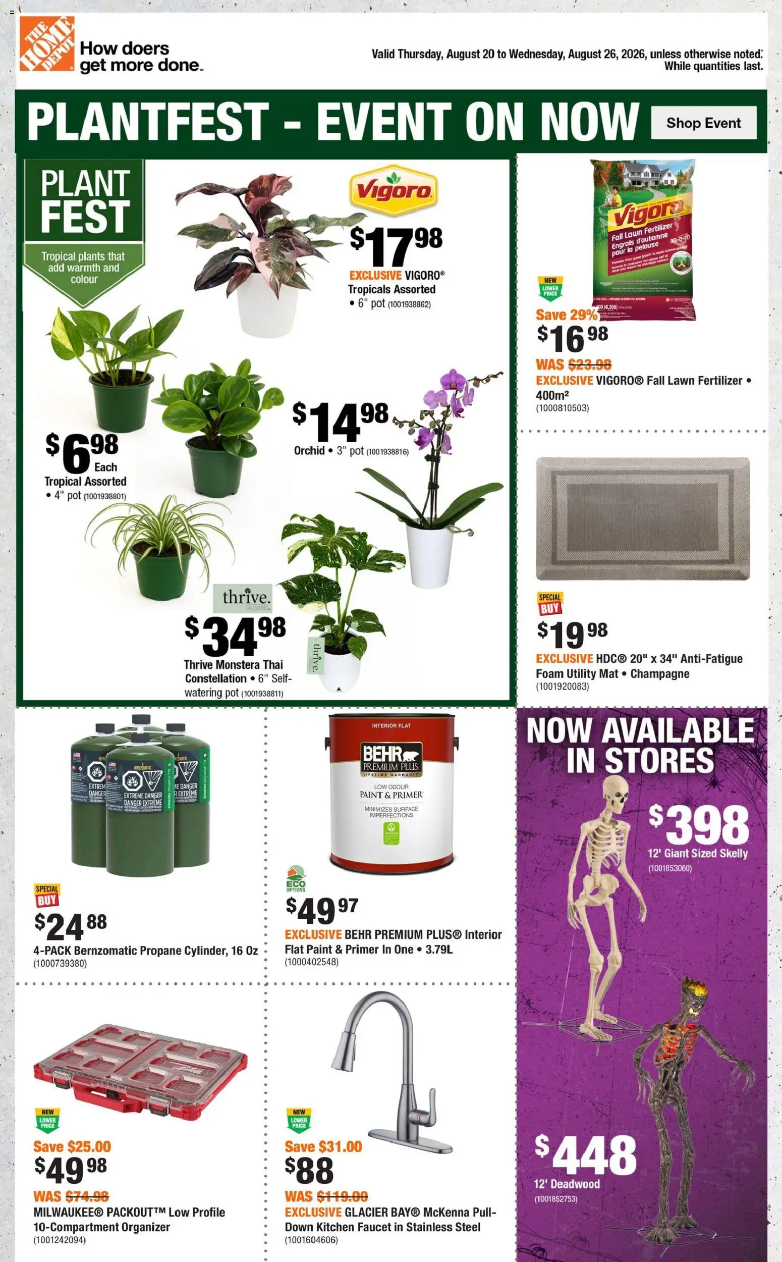 Preview of leaflet Home Depot weekly flyer / circulaire from shop Home Depot is valid from Aug 20, 2026
