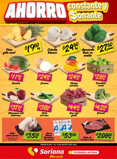 Vista previa las ofertas de la tienda Soriana - Soriana Fin de Semana Mercado: Nuevo León desde el 07/08/2026 
