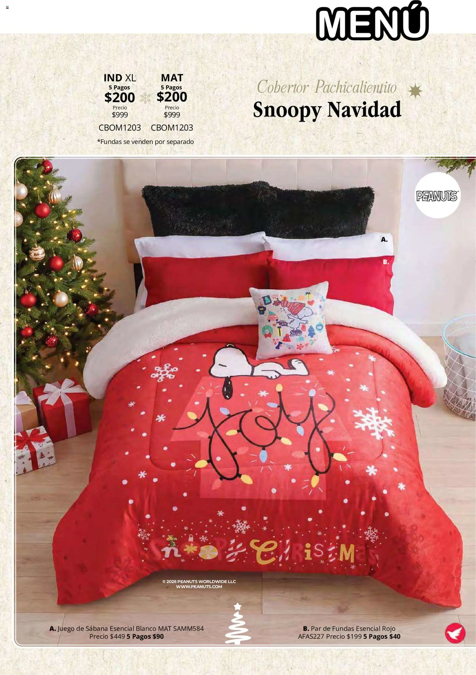 Vista previa las ofertas de la tienda Colchas Concord - Colchas Concord catálogo Colección Navideña desde el 01/08/2026 - Mantel
