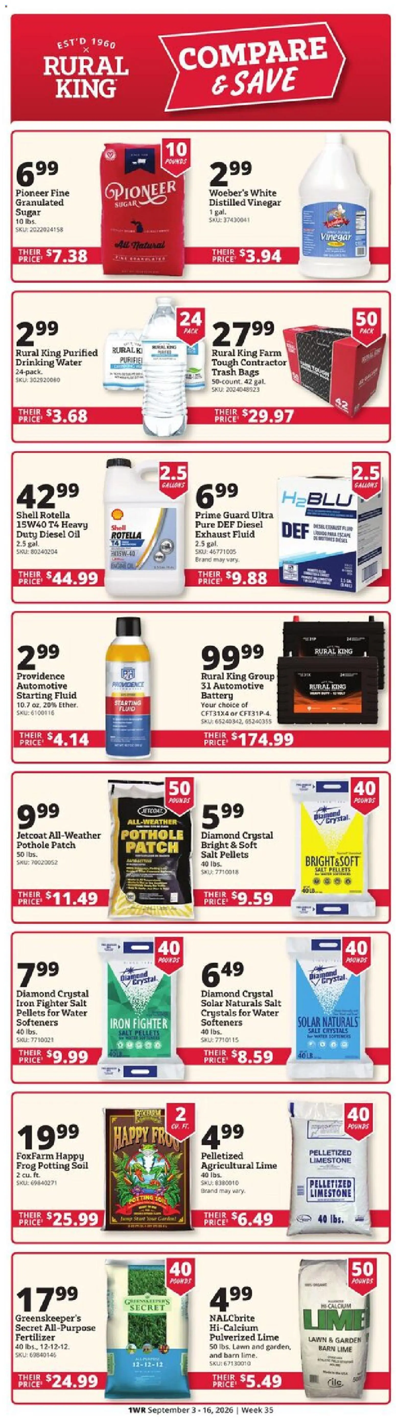 Ad Preview of Rural King Rural King Weekly Ad from 09/03/2026