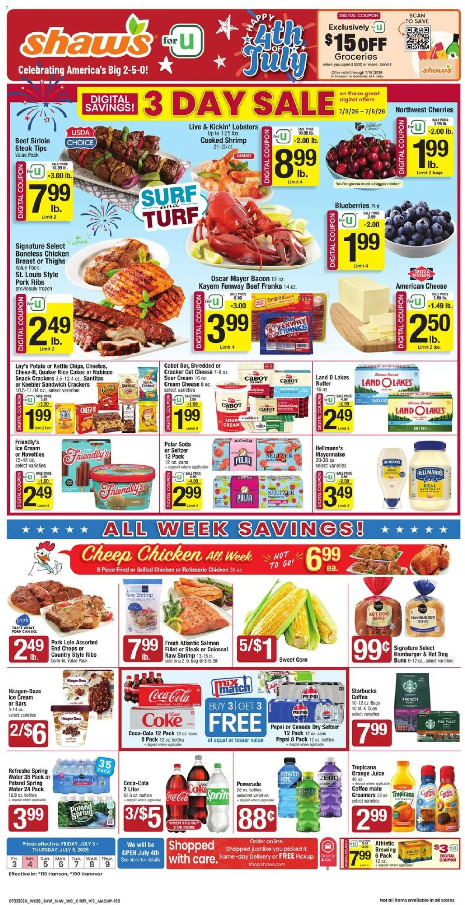 Ad Preview of Shaw's Shaw's Weekly Ad from 07/03/2026