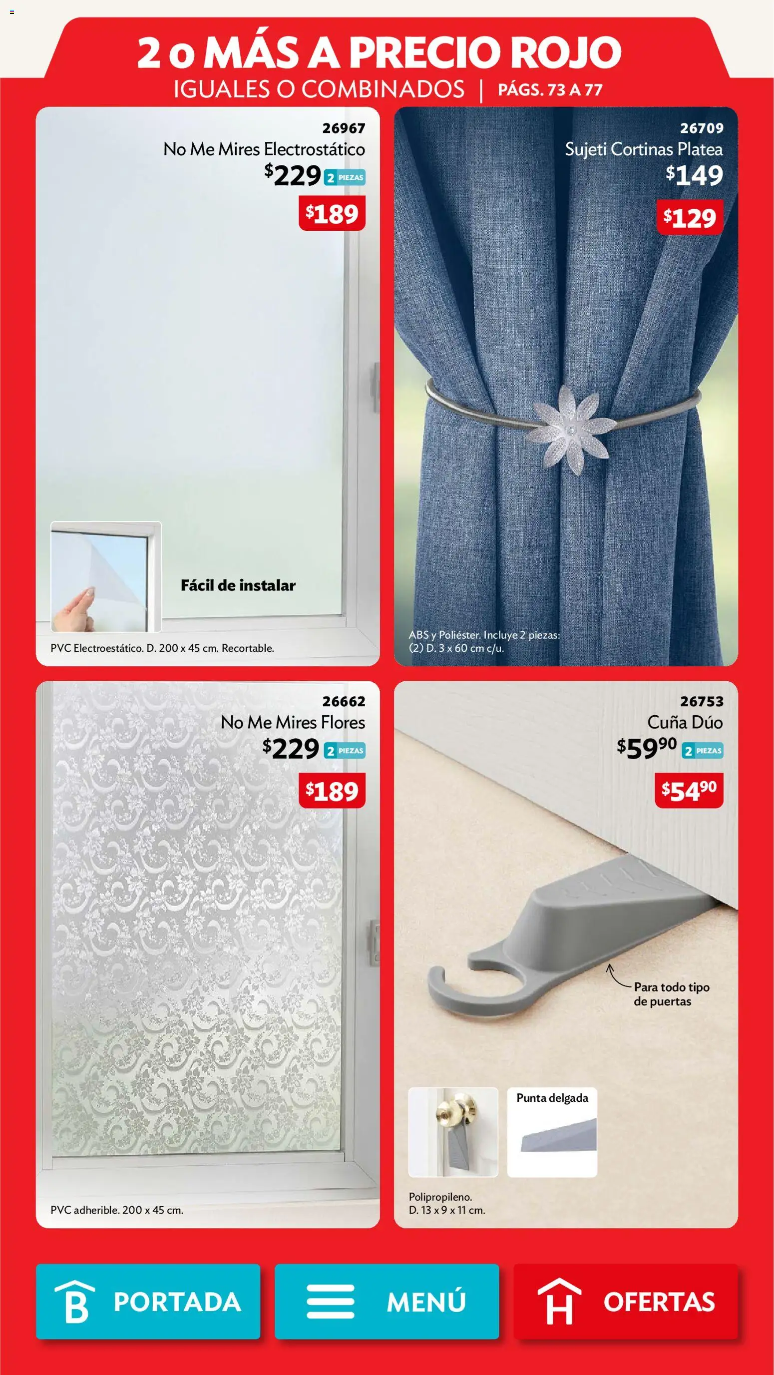 Vista previa las ofertas de la tienda Betterware - Betterware campaña 10 2026 desde el 28/09/2026 - Flores, Cortinas, Puertas, Cuna