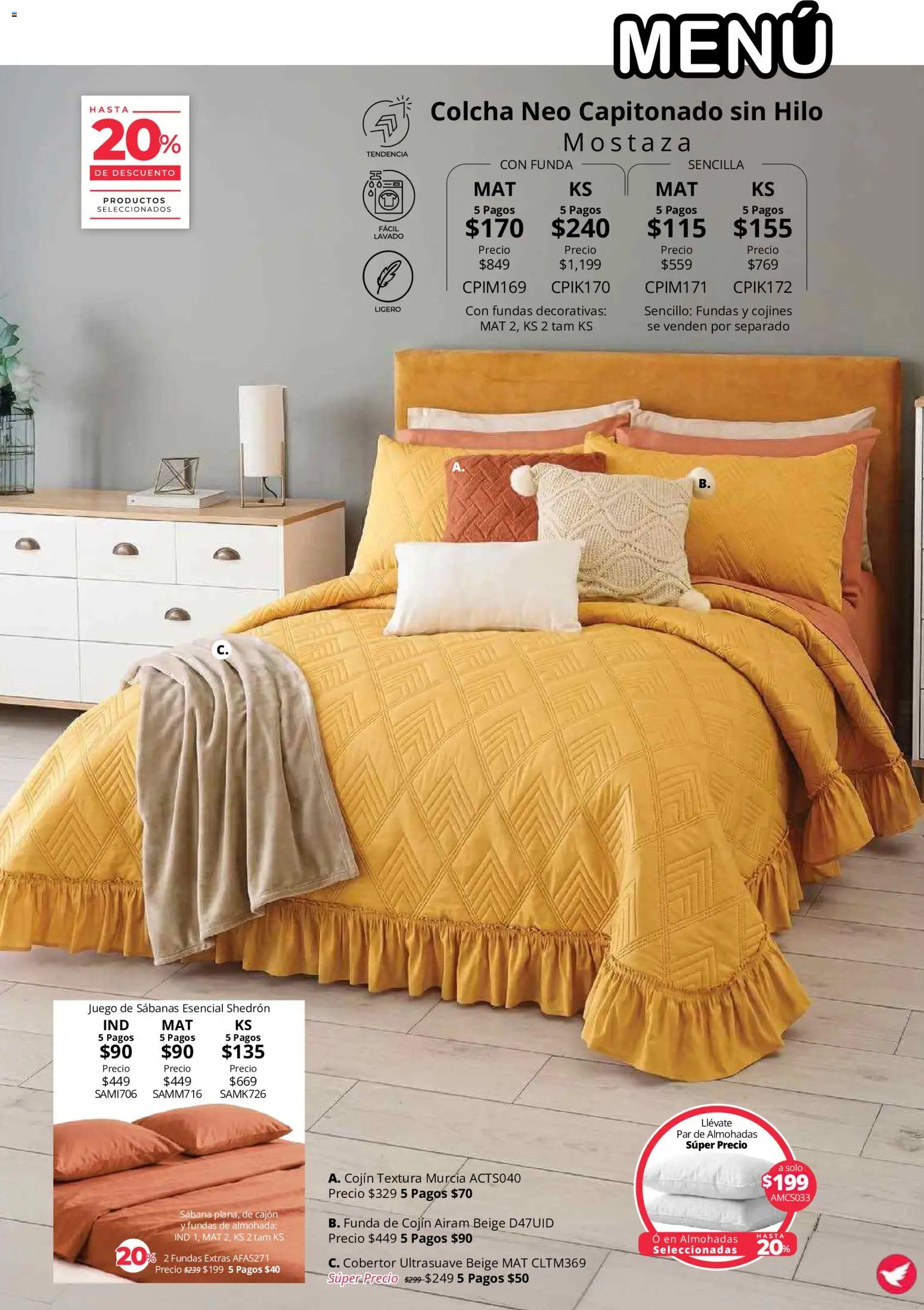 Vista previa las ofertas de la tienda Colchas Concord - Colchas Concord catálogo desde el 01/08/2026 