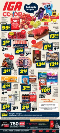 Un aperçu du dépliant IGA weekly flyer / circulaire du magasin IGA est valide à partir 8 oct. 2026