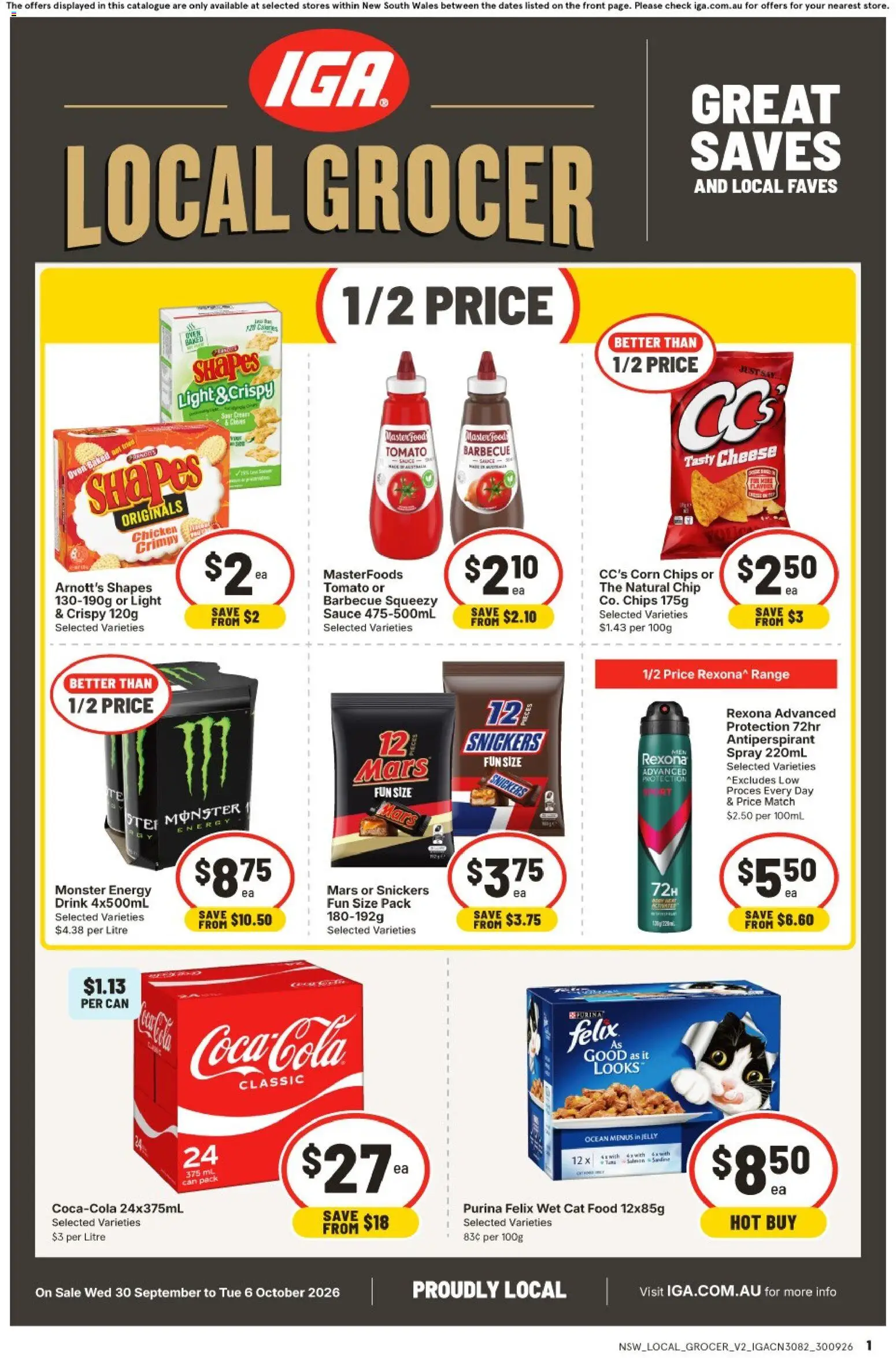 Preview of catalogue IGA catalogue Local Grocer Kambah from shop IGA valid 30/09/2026
