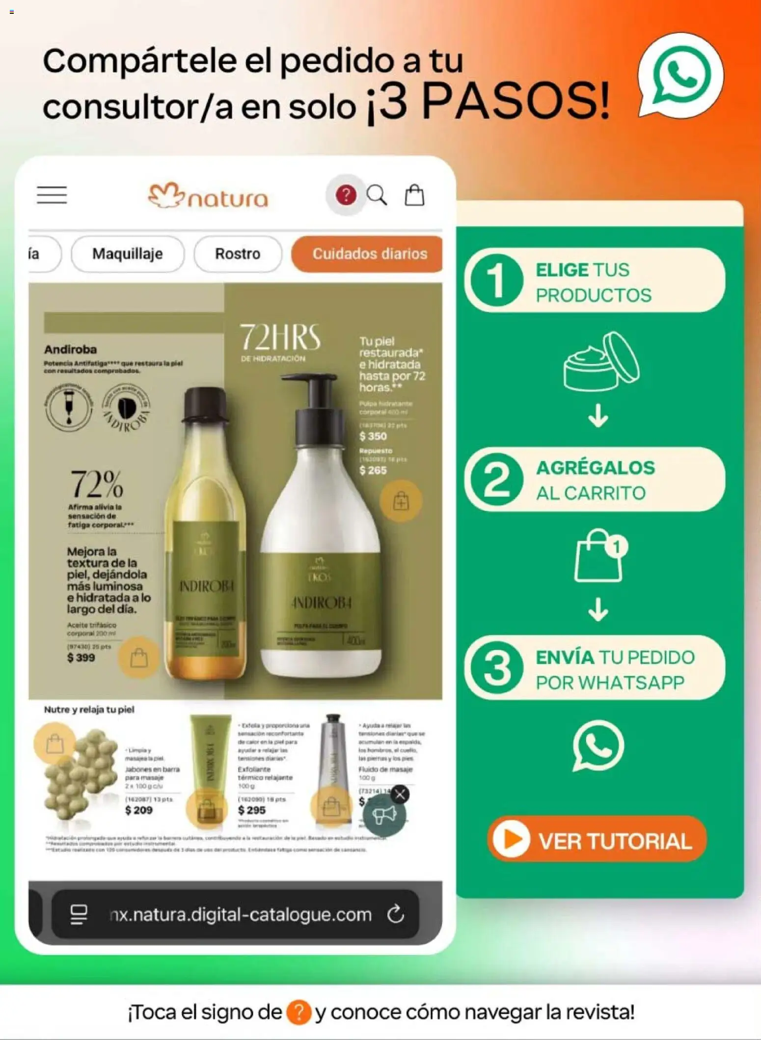 Vista previa las ofertas de la tienda Natura - Natura campaña 6 2026 desde el 02/04/2026 - Maquillaje, Aceite, Revista, Barra, Exfoliante