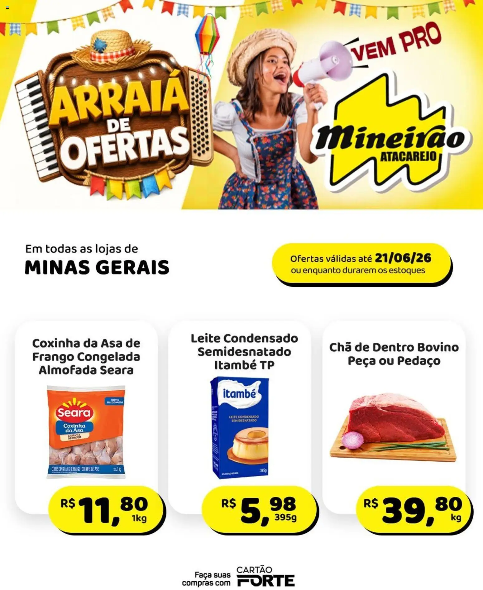 Pré-Visualização do folheto "Mineirão Atacarejo - Ofertas da semana" da loja Mineirão Atacarejo válido a partir de 15/06/2026