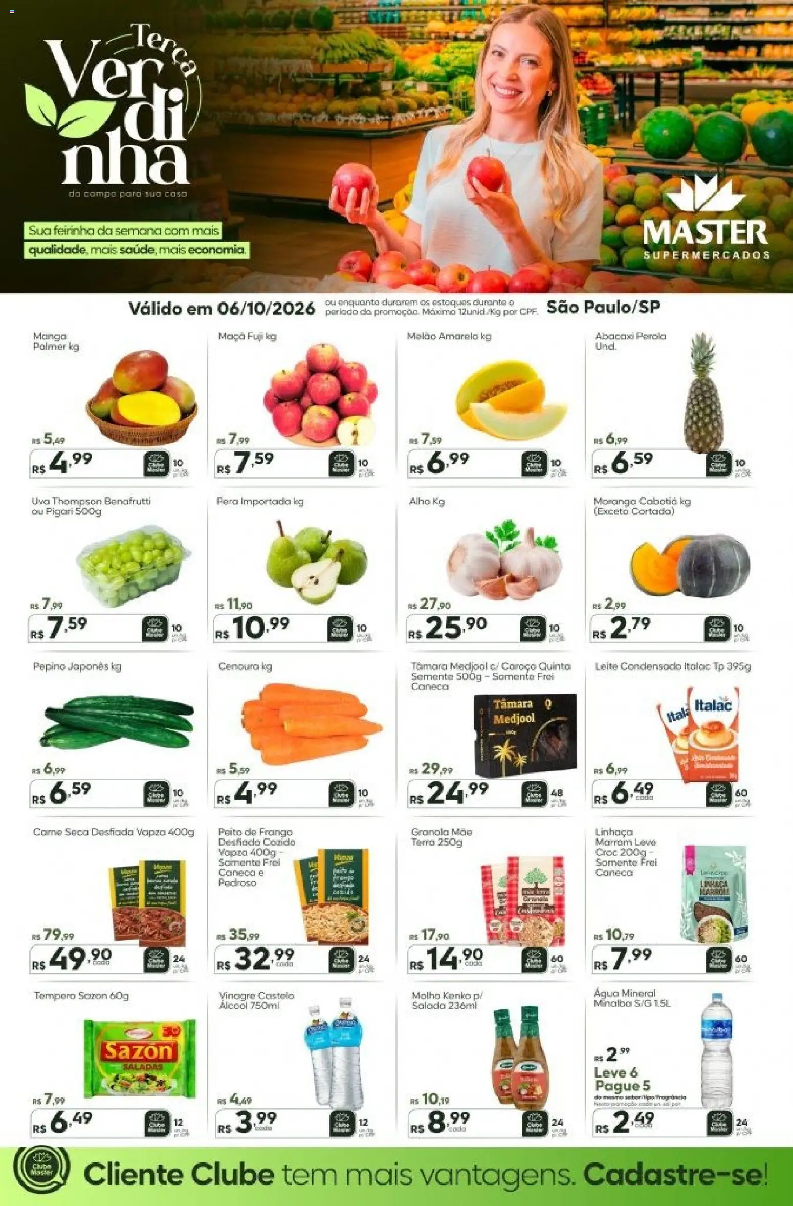 Pré-Visualização do folheto "Master ofertas do Dia" da loja Master válido a partir de 06/10/2026